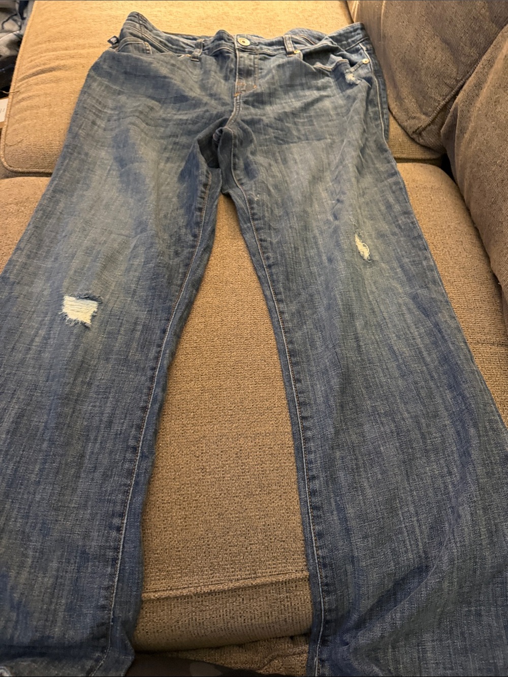 Rock & Republic Men's Relaxed Blue Distressed Jeans
